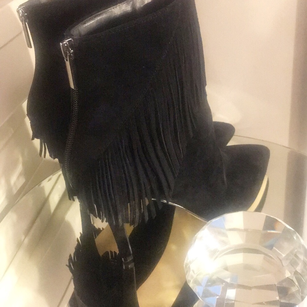 Saks Fifth Avenue Fringe Bootie